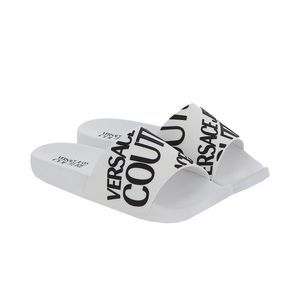 Versace Jeans Couture Signature White Fashion Slide-